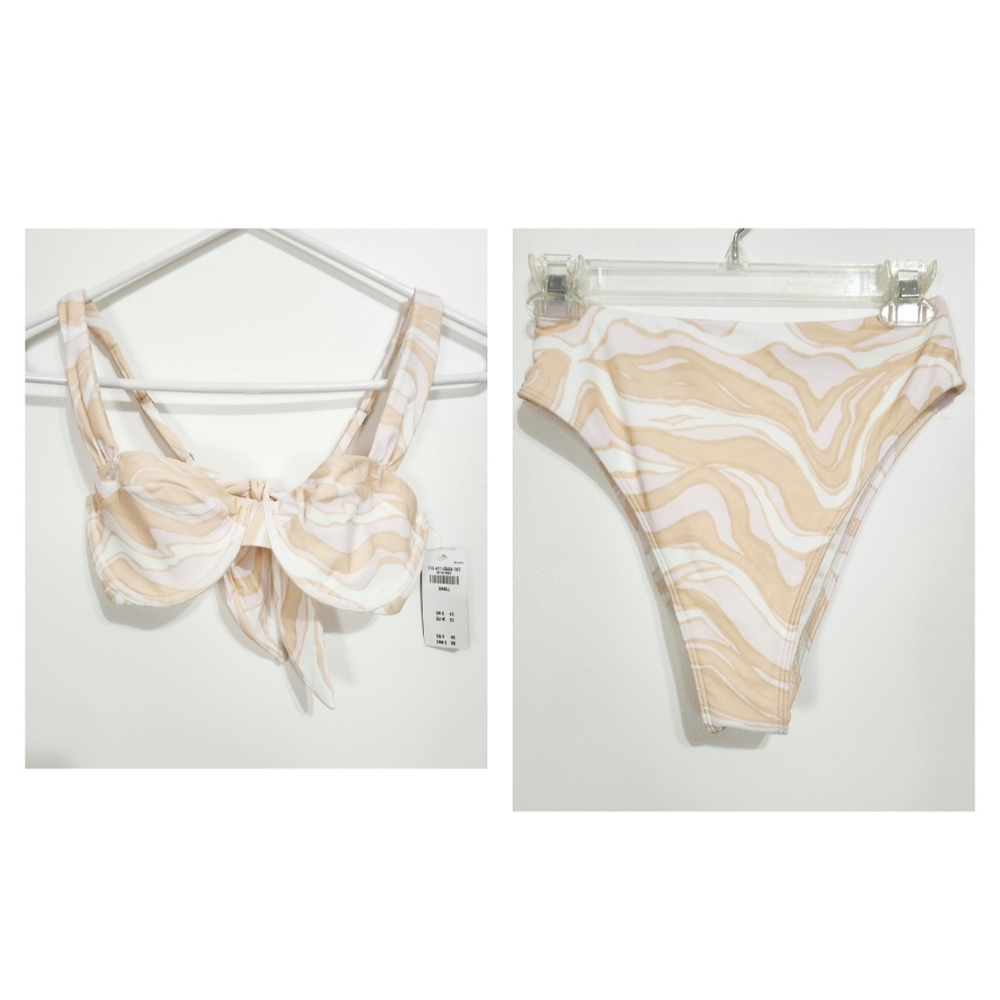 Abercrombie & Fitch | NWT Underwire Bralette Top & High Leg Cheeky Bikini Bottom